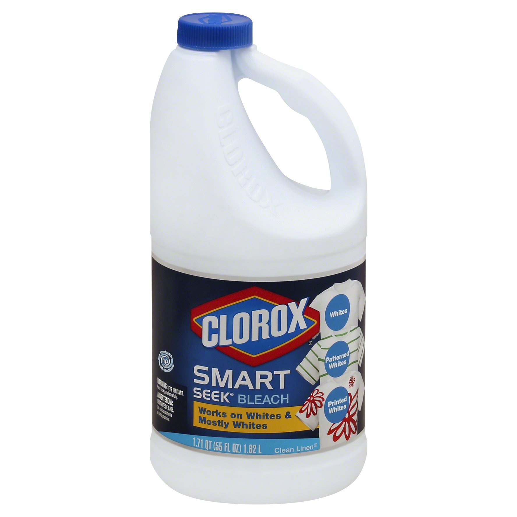 slide 1 of 1, Clorox Clean Linen Smart Seek Bleach, 55 oz