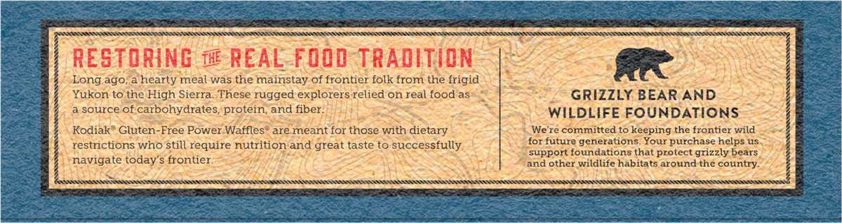 slide 6 of 8, Kodiak Cakes Power Waffles, Gluten Free Frontier Oat, 9 oz/6ct, 9 oz