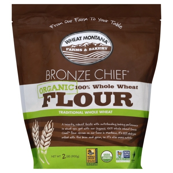 slide 1 of 1, Wheat Montana Organic Wheat Flour, 32 oz