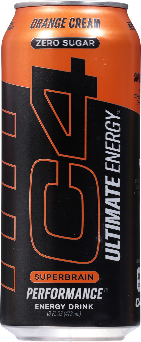 slide 9 of 14, C4 Sport Ultimate Energy Zero Sugar Performance Orange Cream Energy Drink 16 fl oz, 16 fl oz