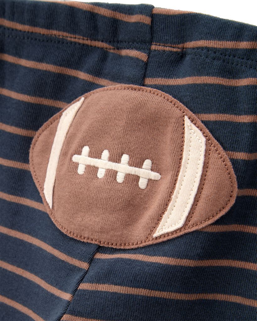 slide 4 of 4, Carter's Baby Boy 3-Piece Football Little Character Set® Brown 18M, 3 pc