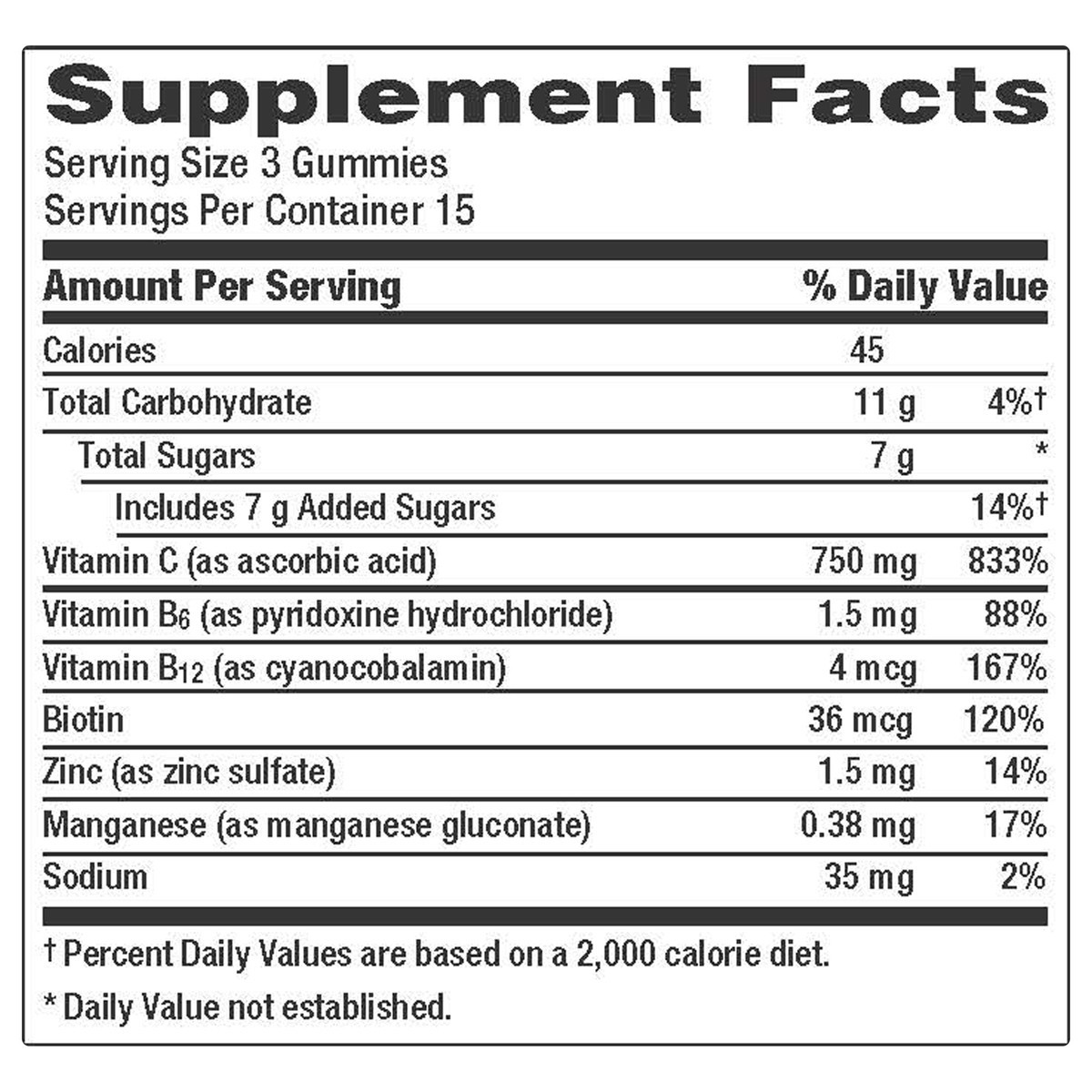 slide 7 of 8, Emergen-C Gummies 750 mg Orange, Tangerine & Raspberry Vitamin C 45 ea, 45 ct