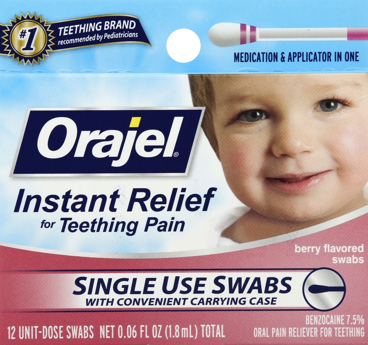 slide 5 of 6, Orajel Oral Pain Reliever 12 ea, 12 ct