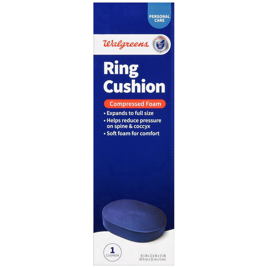slide 4 of 5, Walgreens Foam Ring Cushion, Pillow For Tailbone, 1 ct