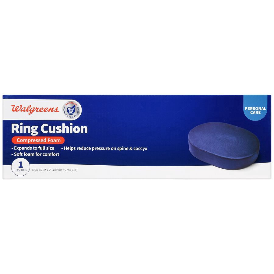 slide 3 of 5, Walgreens Foam Ring Cushion, Pillow For Tailbone, 1 ct