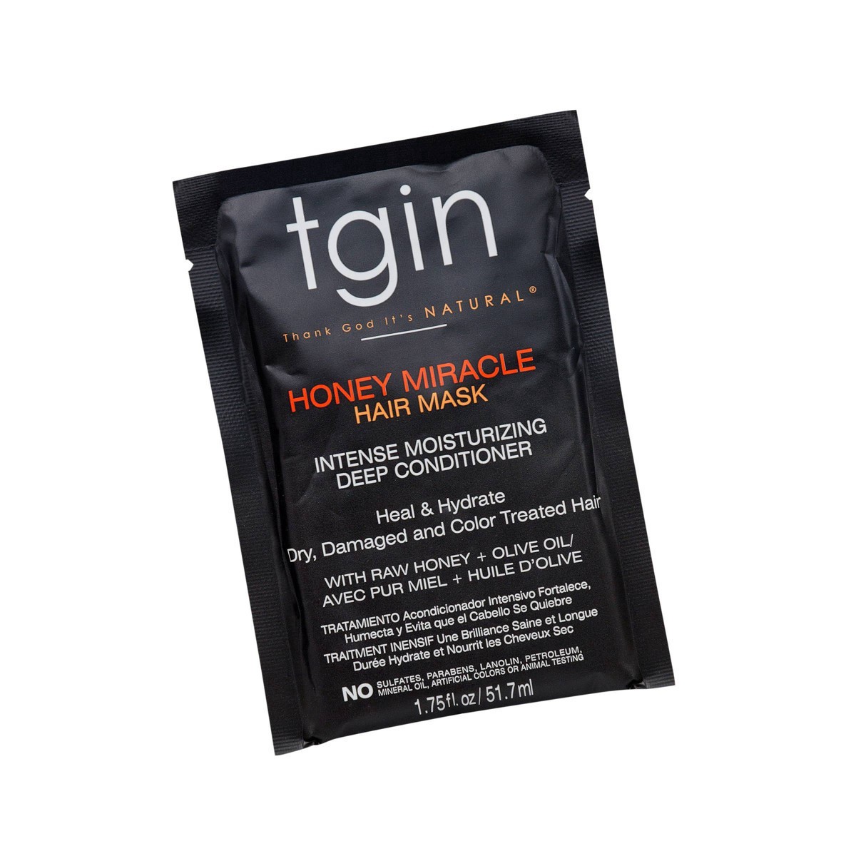 slide 4 of 4, TGIN Honey Miracle Hair Mask Packet - 1.75 fl oz, 1.75 fl oz