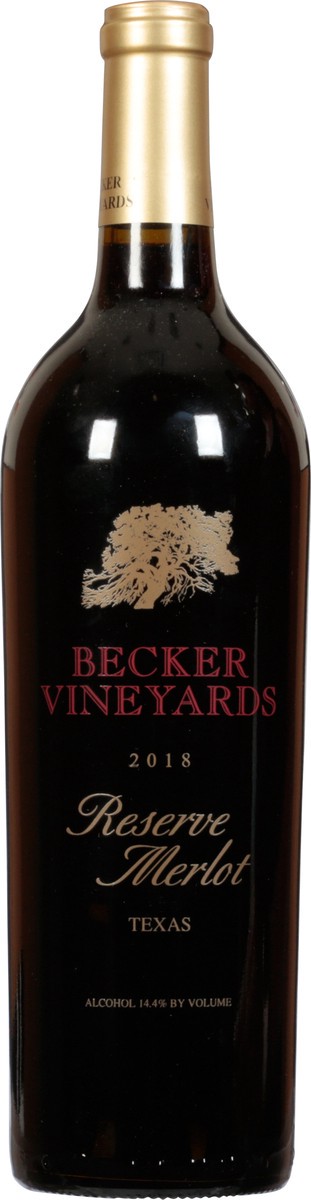 slide 1 of 11, Becker Vineyards Texas Reserve Merlot 750 ml, 750 ml