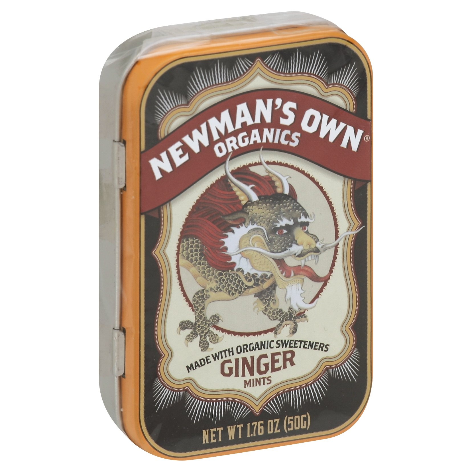 slide 1 of 1, Newman's Own Organics Ginger Mints, 1.76 oz