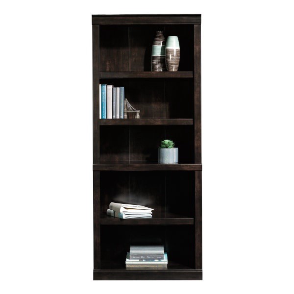 slide 9 of 10, Realspace 72"H 5-Shelf Bookcase, Peppered Black, 1 ct