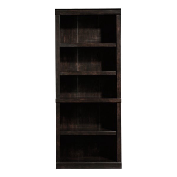 slide 7 of 10, Realspace 72"H 5-Shelf Bookcase, Peppered Black, 1 ct