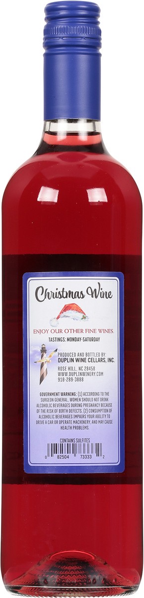 slide 6 of 7, Duplin Winery Duplin North Carolina Red Christmas Wine 750 ml Bottle, 750 ml