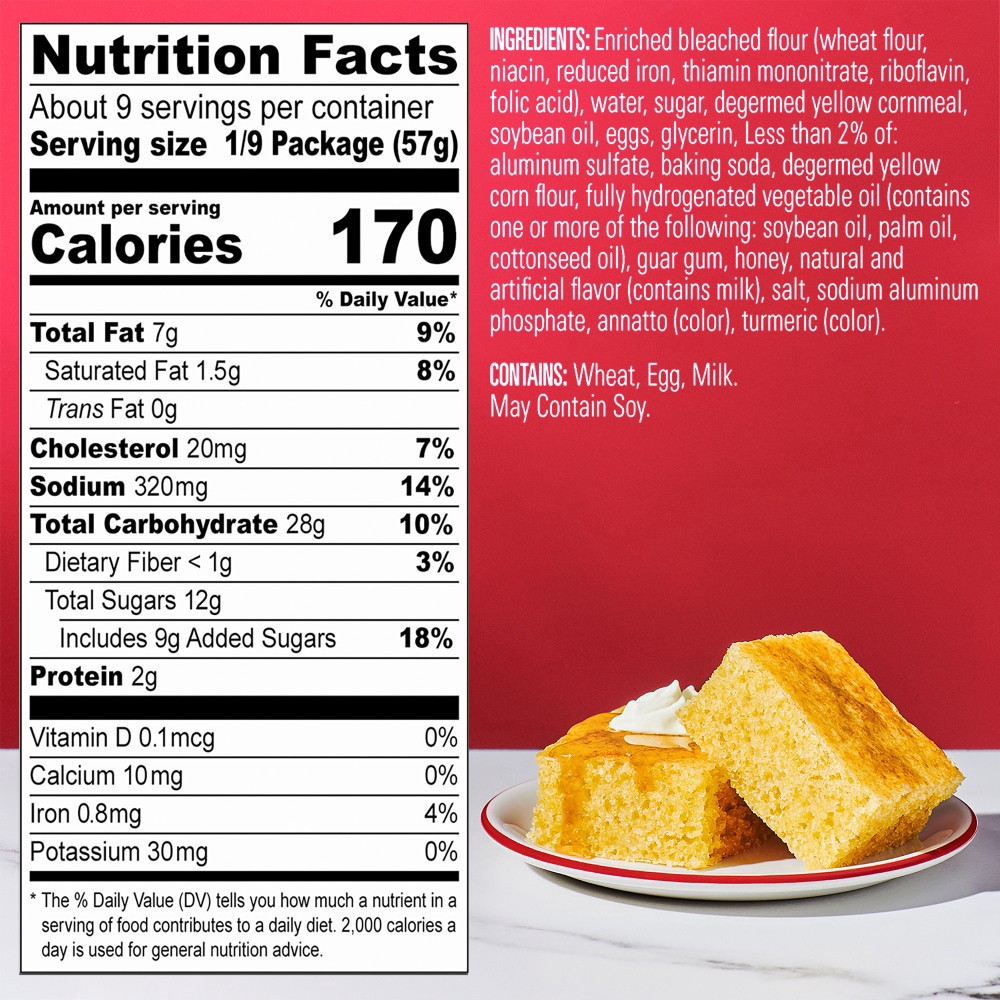 slide 5 of 6, Krusteaz Refrigerated Honey Cornbread Batter, 18 oz