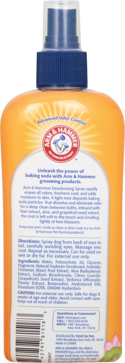 slide 3 of 10, ARM & HAMMER Odor Control Kiwi Blossom Pet Spray 8 fl oz, 8 fl oz