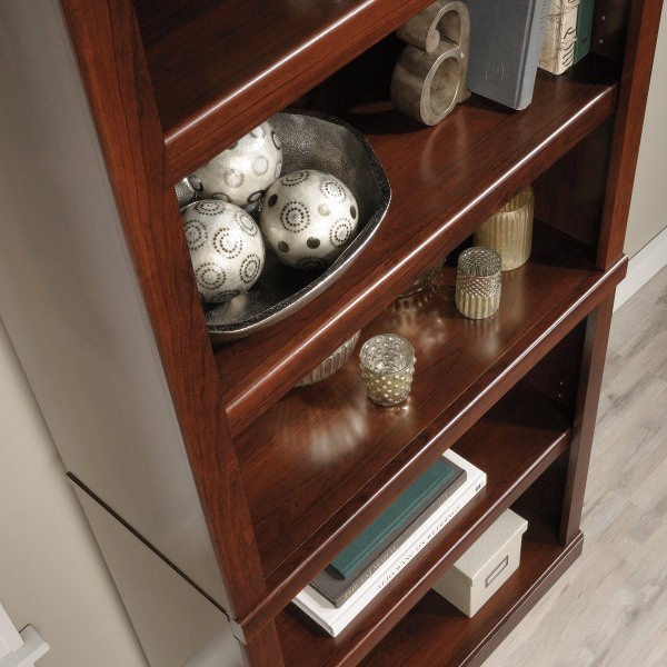 slide 9 of 10, Realspace 72"H 5-Shelf Bookcase, Mulled Cherry, 1 ct