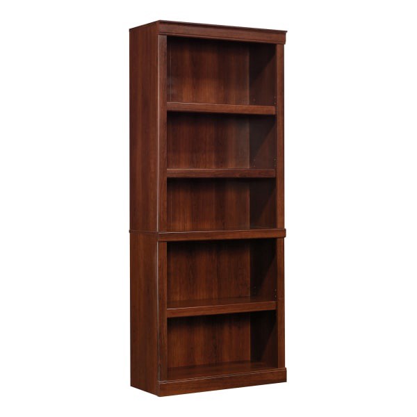 slide 3 of 10, Realspace 72"H 5-Shelf Bookcase, Mulled Cherry, 1 ct