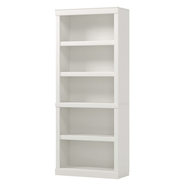 slide 5 of 7, Realspace 72"H 5-Shelf Bookcase, Arctic White, 1 ct