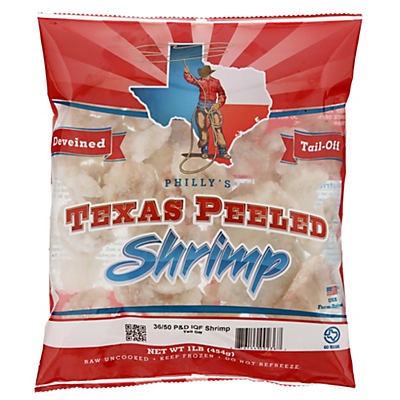 slide 1 of 1, Philly Seafood Raw Texas White Shrimp, Farm Raised, 16 oz