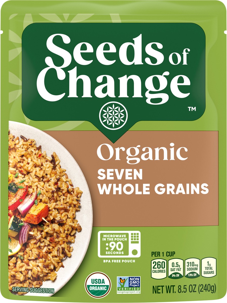 slide 9 of 12, Seeds of Change™ Certified Organic Seven Whole Grains Pouch 8.5 oz, 8.5 oz