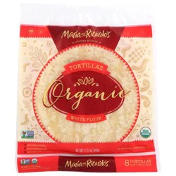 Maria & Ricardo's Organic White Flour Tortilla 8 Inch