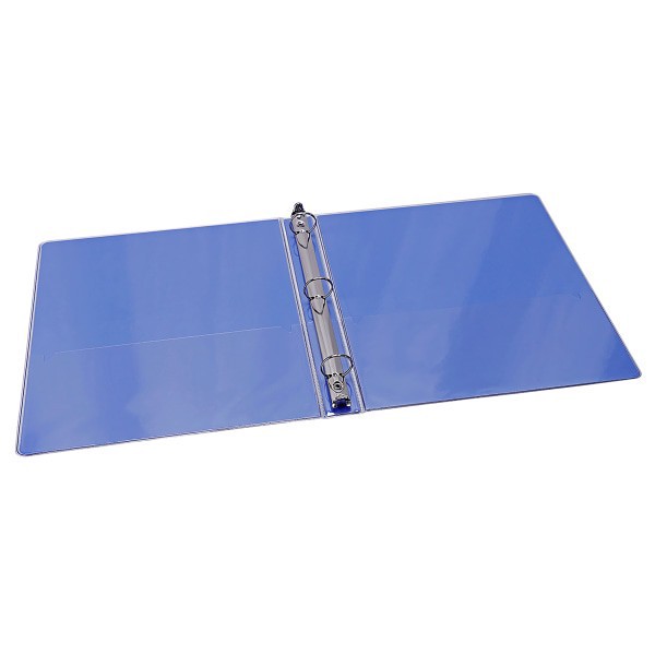 slide 3 of 3, Office Depot® Brand Fashion 3-Ring Binder, 1"" Round Rings, Blue Flowers, 1 ct