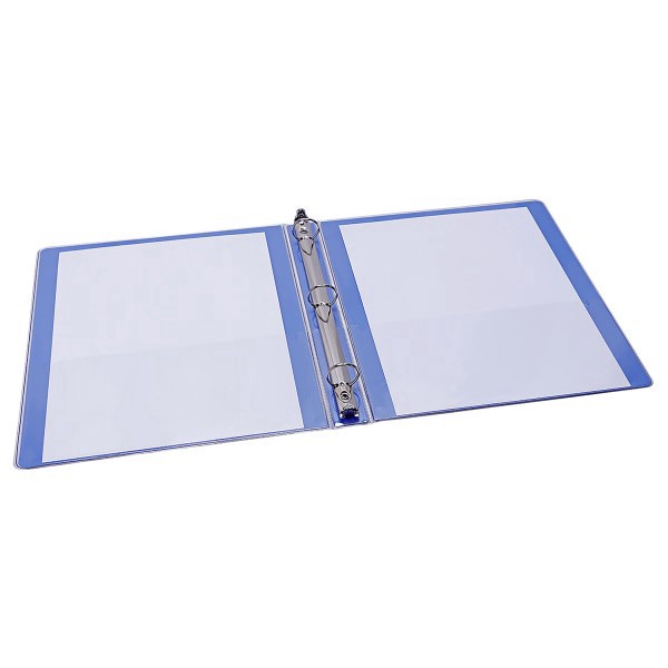slide 2 of 3, Office Depot® Brand Fashion 3-Ring Binder, 1"" Round Rings, Blue Flowers, 1 ct