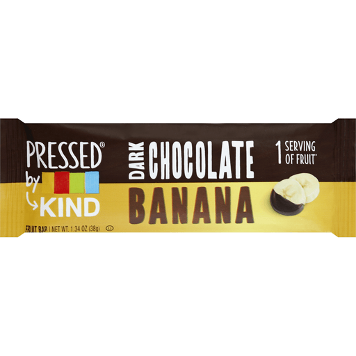 slide 2 of 3, KIND Pressed Dark Chocolate Banana Fruit Bar, 1.34 oz