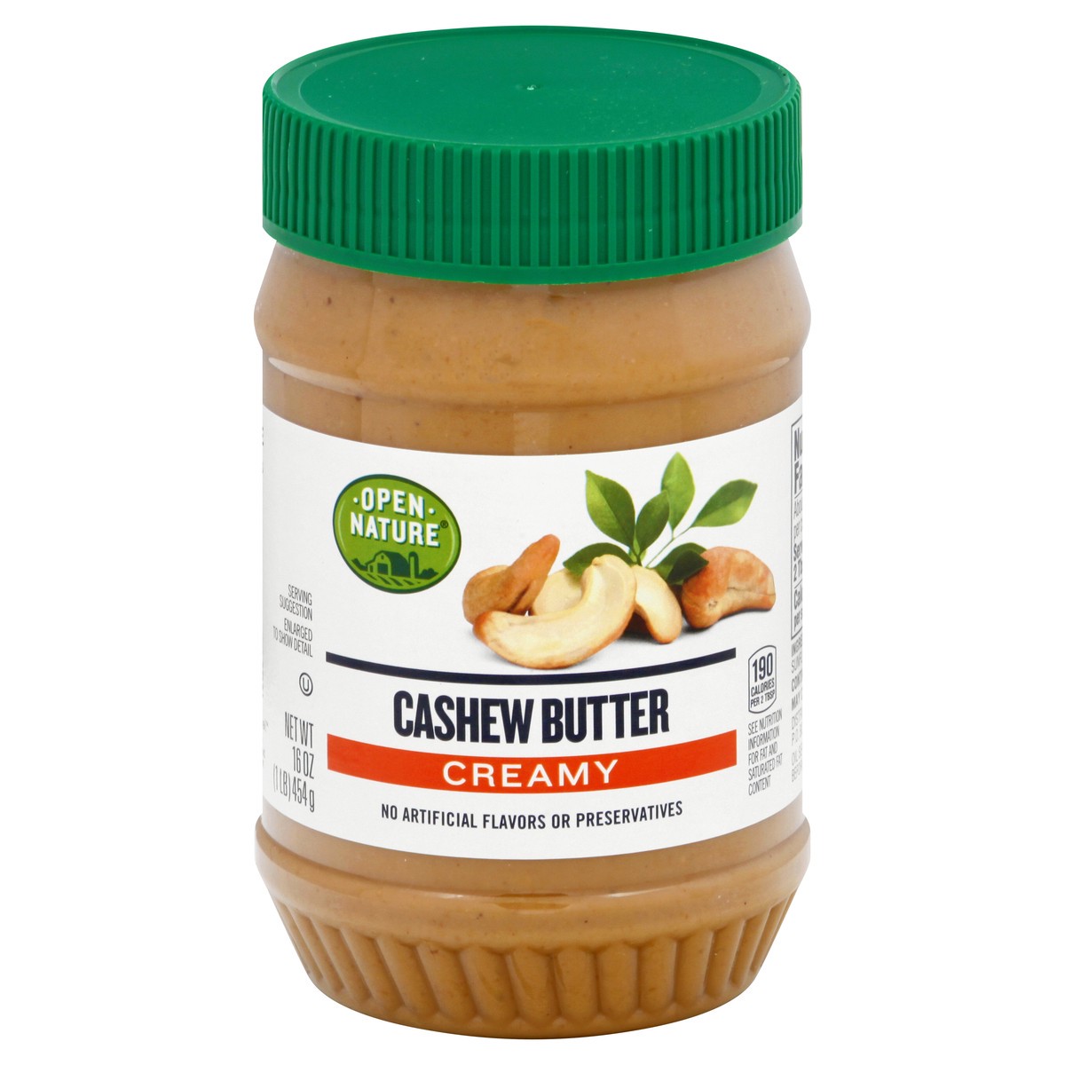 slide 10 of 12, Open Nature Cashew Butter Creamy - 16 Oz, 16 oz