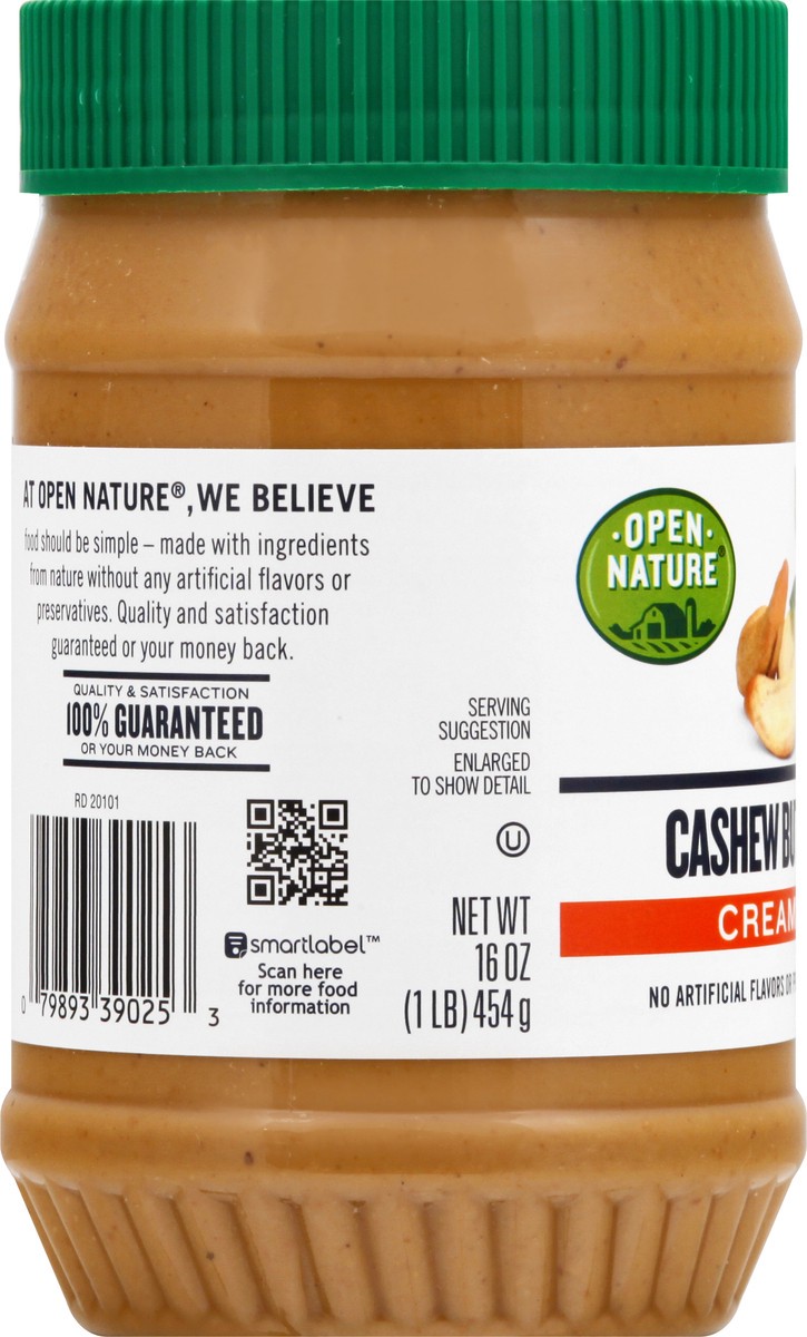 slide 9 of 12, Open Nature Cashew Butter Creamy - 16 Oz, 16 oz