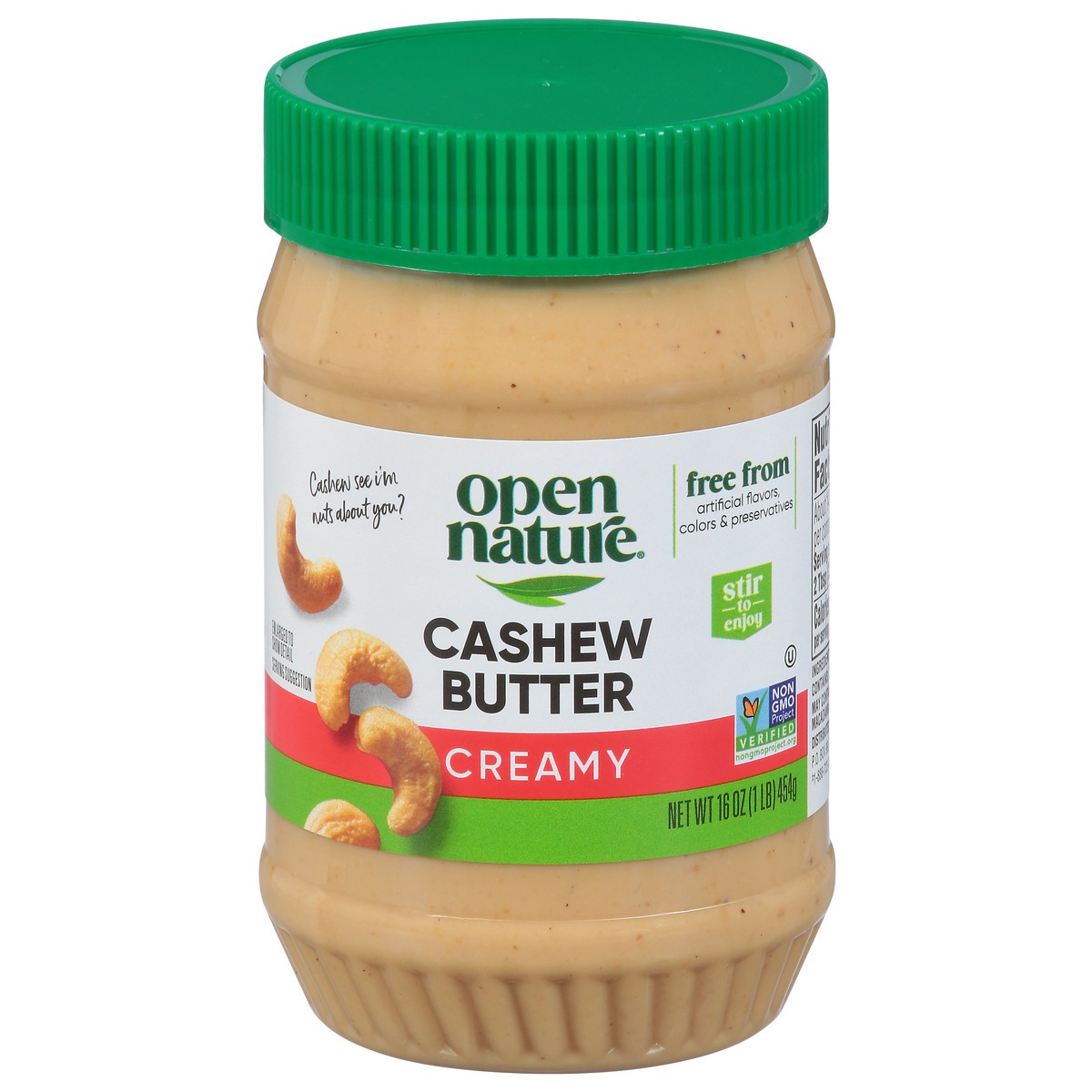 slide 1 of 12, Open Nature Cashew Butter Creamy - 16 Oz, 16 oz