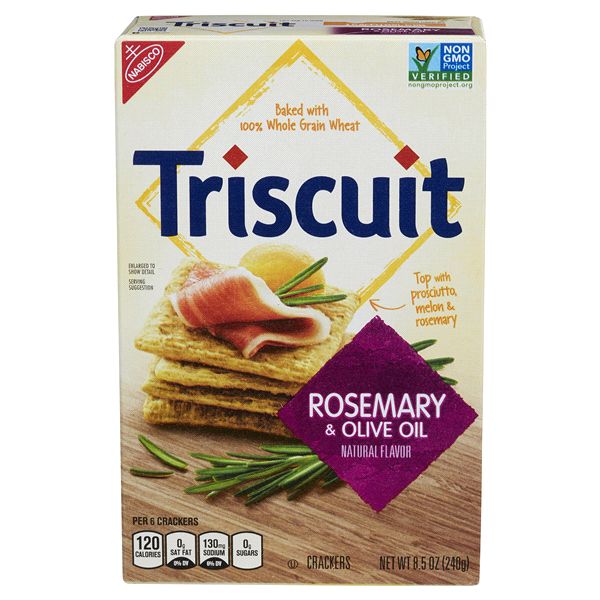 slide 1 of 1, Triscuit Crackers Rosemary & Olive Oil, 9.5 oz