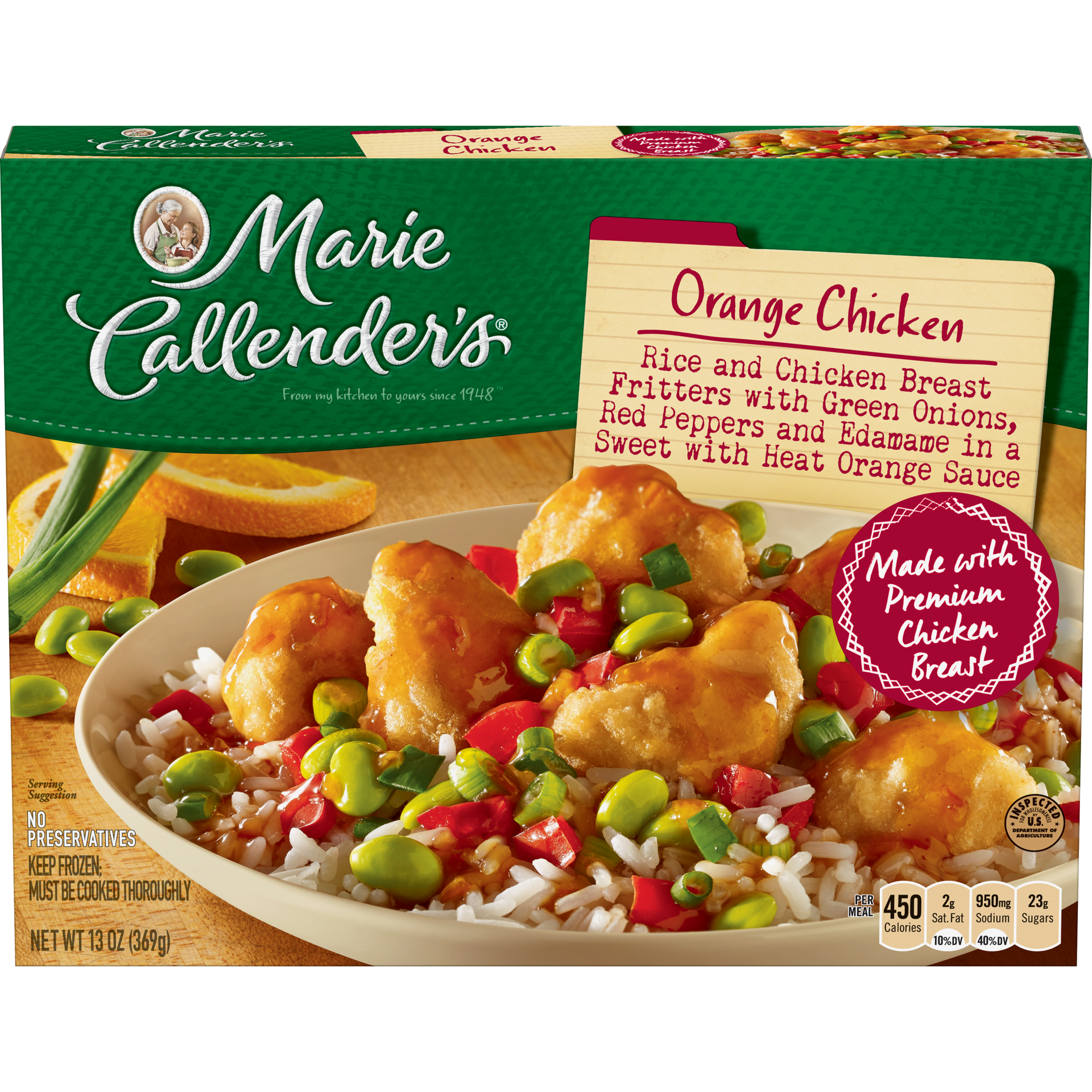 slide 1 of 4, Marie Callender's Frozen Meal, Orange Chicken, 13 Ounce, 13 oz