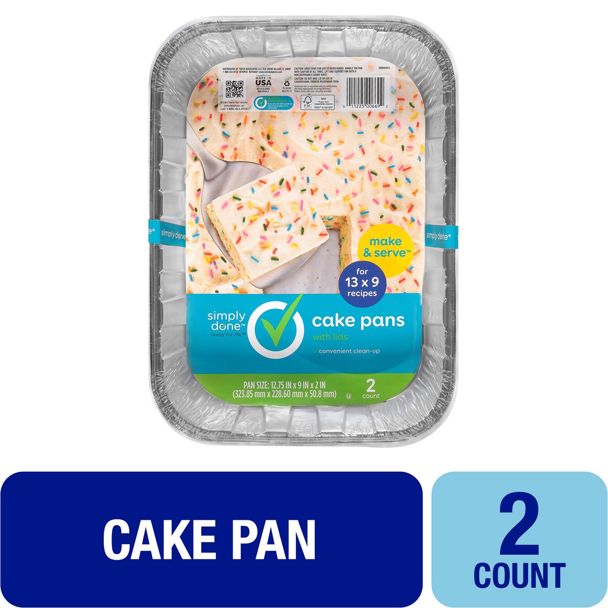 slide 8 of 15, Simply Done Cake Pans with Lids 2 ea, 2 ct