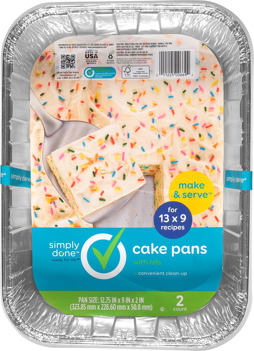 slide 9 of 15, Simply Done Cake Pans with Lids 2 ea, 2 ct