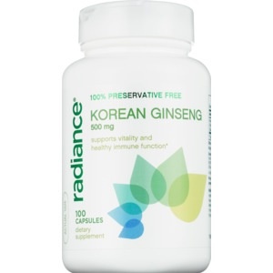 slide 1 of 1, Radiance Korean Ginseng, 100 ct; 500 mg