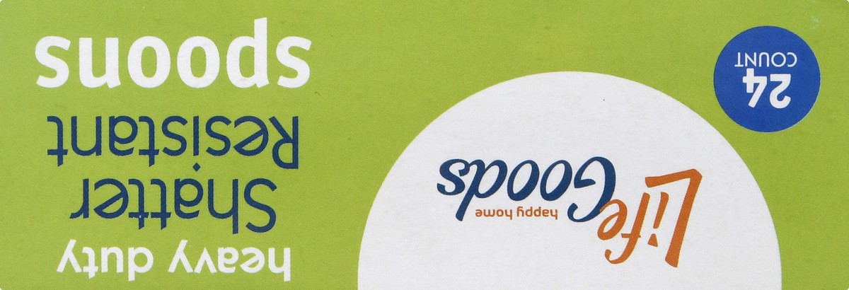 slide 5 of 11, Life Goods Heavy Duty Shatter Resistant Spoons 24 ea, 24 ct