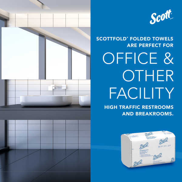 slide 5 of 10, Scott® Pro Scottfold Multifold Paper Towels with Fast-Drying Absorbency Pockets, 175 Sheets Per Pack, 25 Packs Per Case, 1 ct