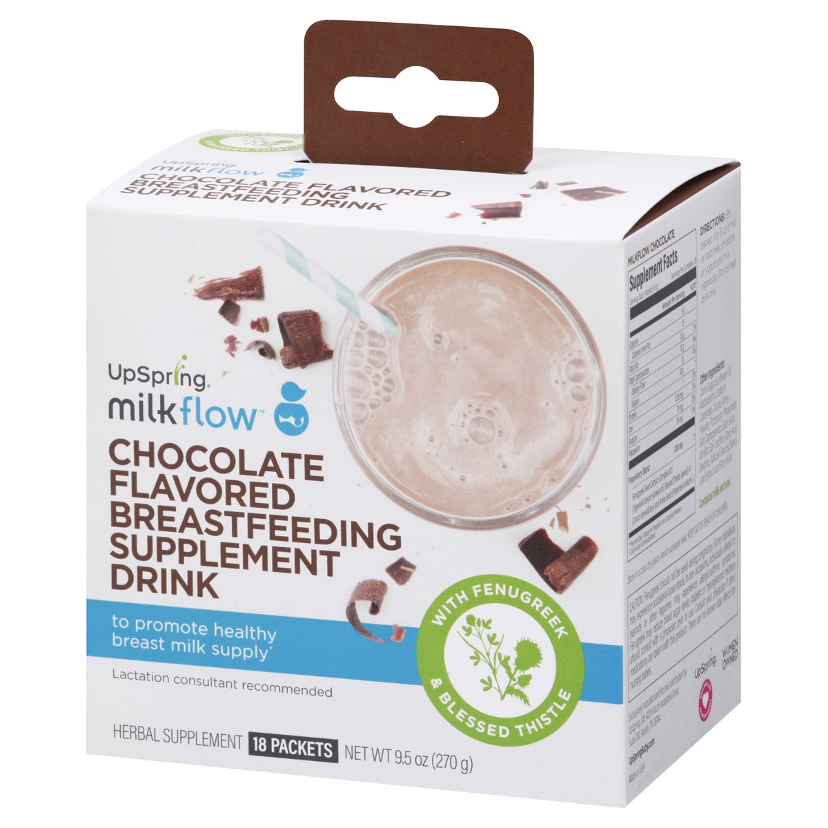 slide 12 of 13, Milkflow Chocolate Flavored Breastfeeding Supplement Drink 18 ea, 18 ct