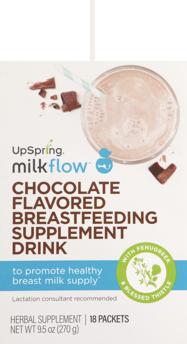 slide 9 of 13, Milkflow Chocolate Flavored Breastfeeding Supplement Drink 18 ea, 18 ct