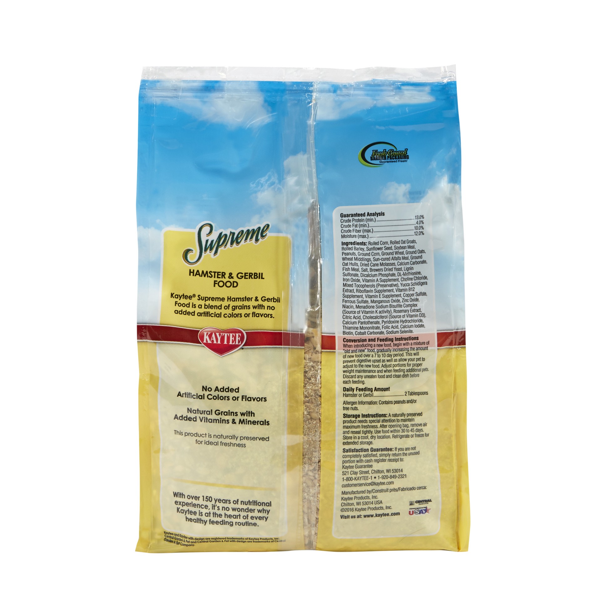 slide 7 of 7, Kaytee Supreme Hamster and Gerbil Food 2 lb, 2 lb