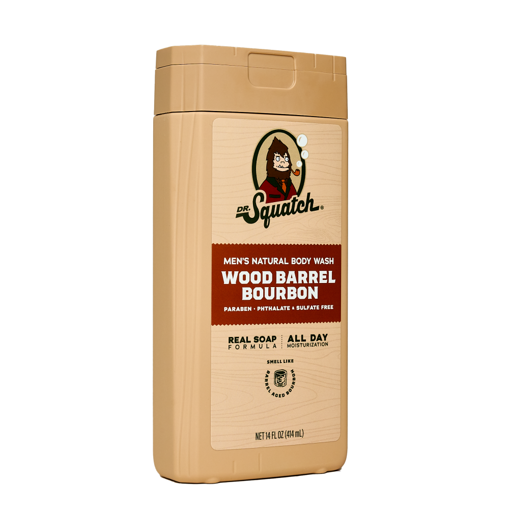 slide 2 of 4, Dr. Squatch Wood Barrel Bourbon Natural Body Wash, 14 fl oz