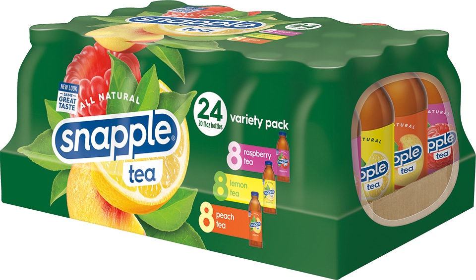 slide 3 of 5, Snapple Tea Variety Pack- 24 ct, 24 ct; 20 oz