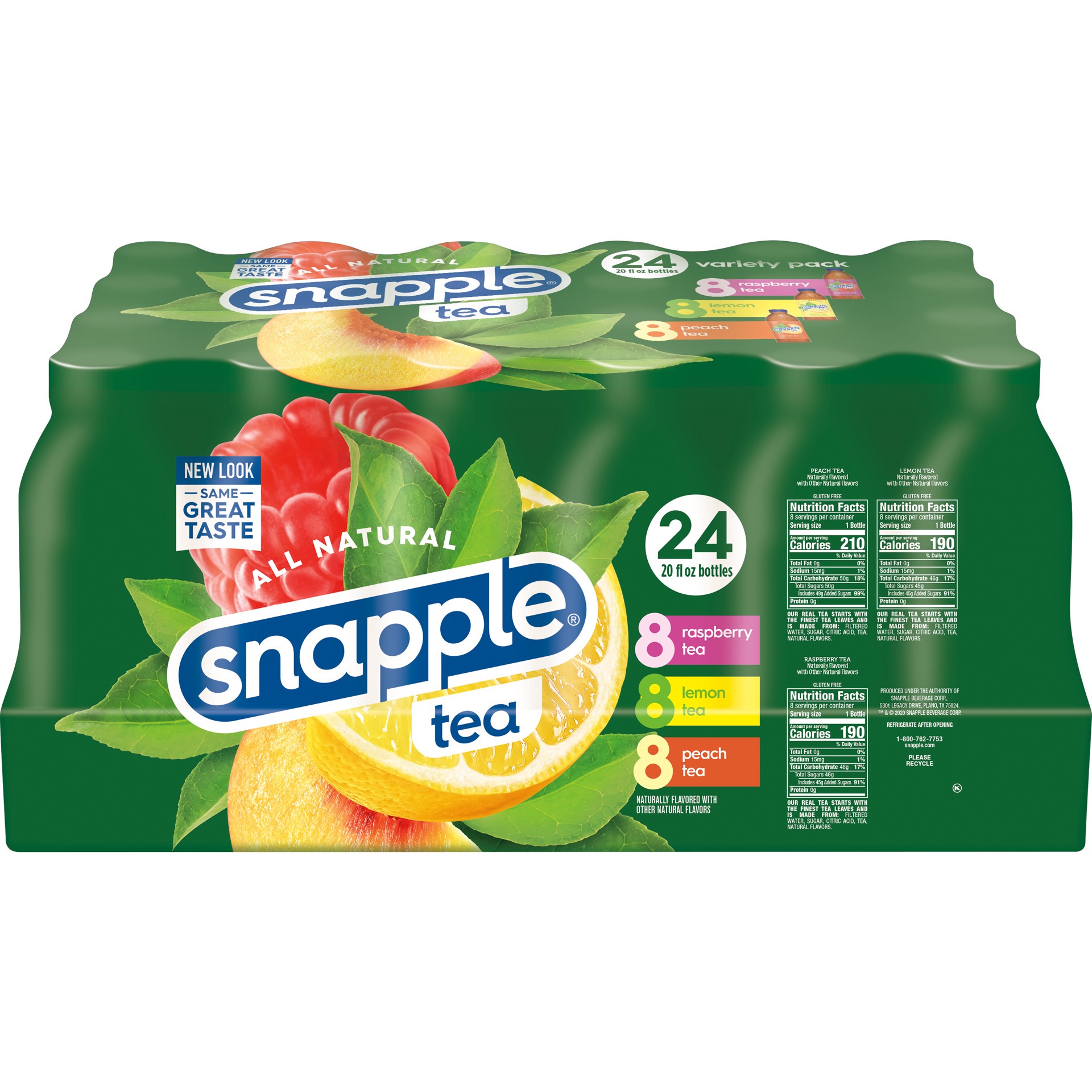 slide 4 of 5, Snapple Tea Variety Pack- 24 ct, 24 ct; 20 oz