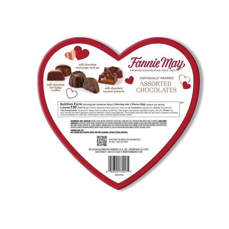 slide 3 of 4, Fannie May Valentine's Assorted Heart Box - 5oz, 5 oz