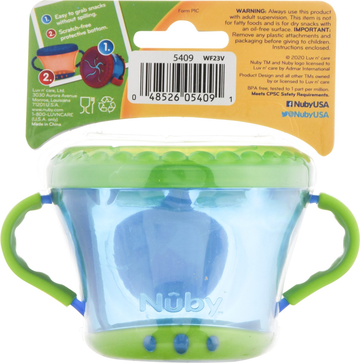 slide 3 of 9, Nuby Super Soft Lid 12+ Months Snack Keeper 1 ea, 1 ea