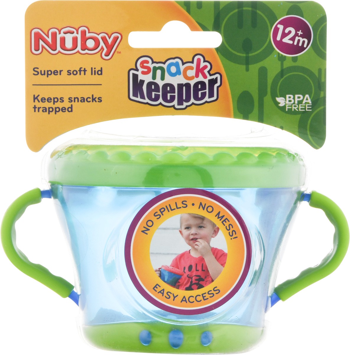 slide 4 of 9, Nuby Super Soft Lid 12+ Months Snack Keeper 1 ea, 1 ea