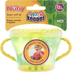 Nuby Super Soft Lid 12+ Months Snack Keeper 1 ea