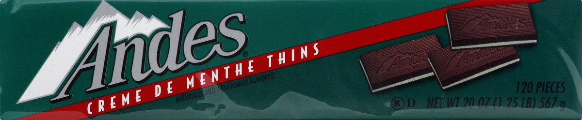 slide 9 of 11, Andes Thins Creme De Menthe Chocolate 120 ea, 120 ct