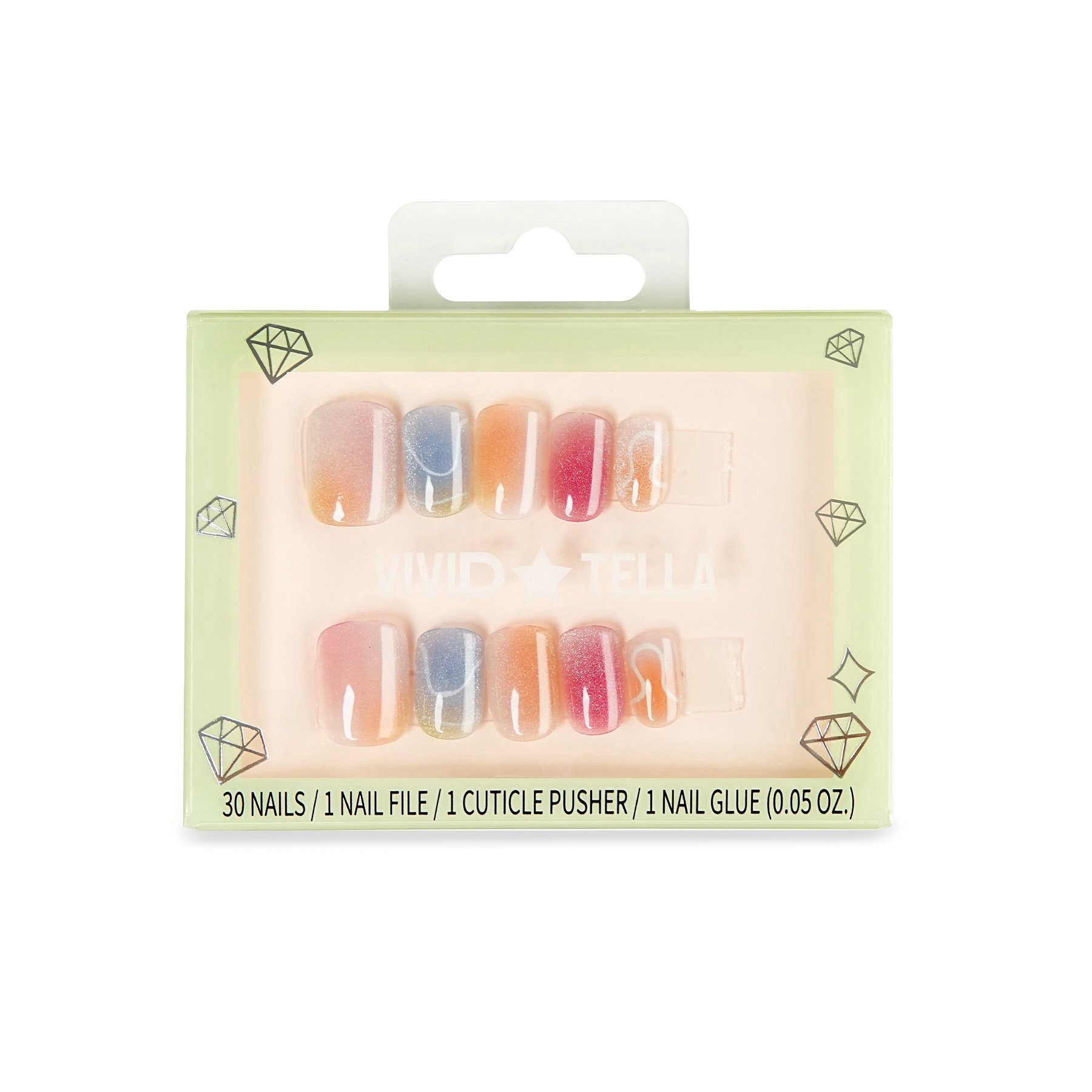 slide 1 of 1, Vivid Tella Nails - Jelly Beans, 1 ct
