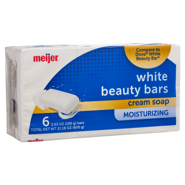 slide 8 of 19, Meijer Bar Soap White, 6 ct