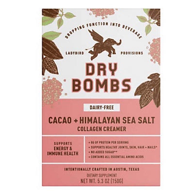 slide 1 of 1, Ladybird Provisions Dry Bombs Collagen CreamerCacao + Himalayan Sea Salt, 5.3 oz
